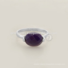 Handmade 925 Sterling Silver Rings Jewelry, Wholesale Handmade Amethyst Gemstone Rings Jewelry Manufacturer